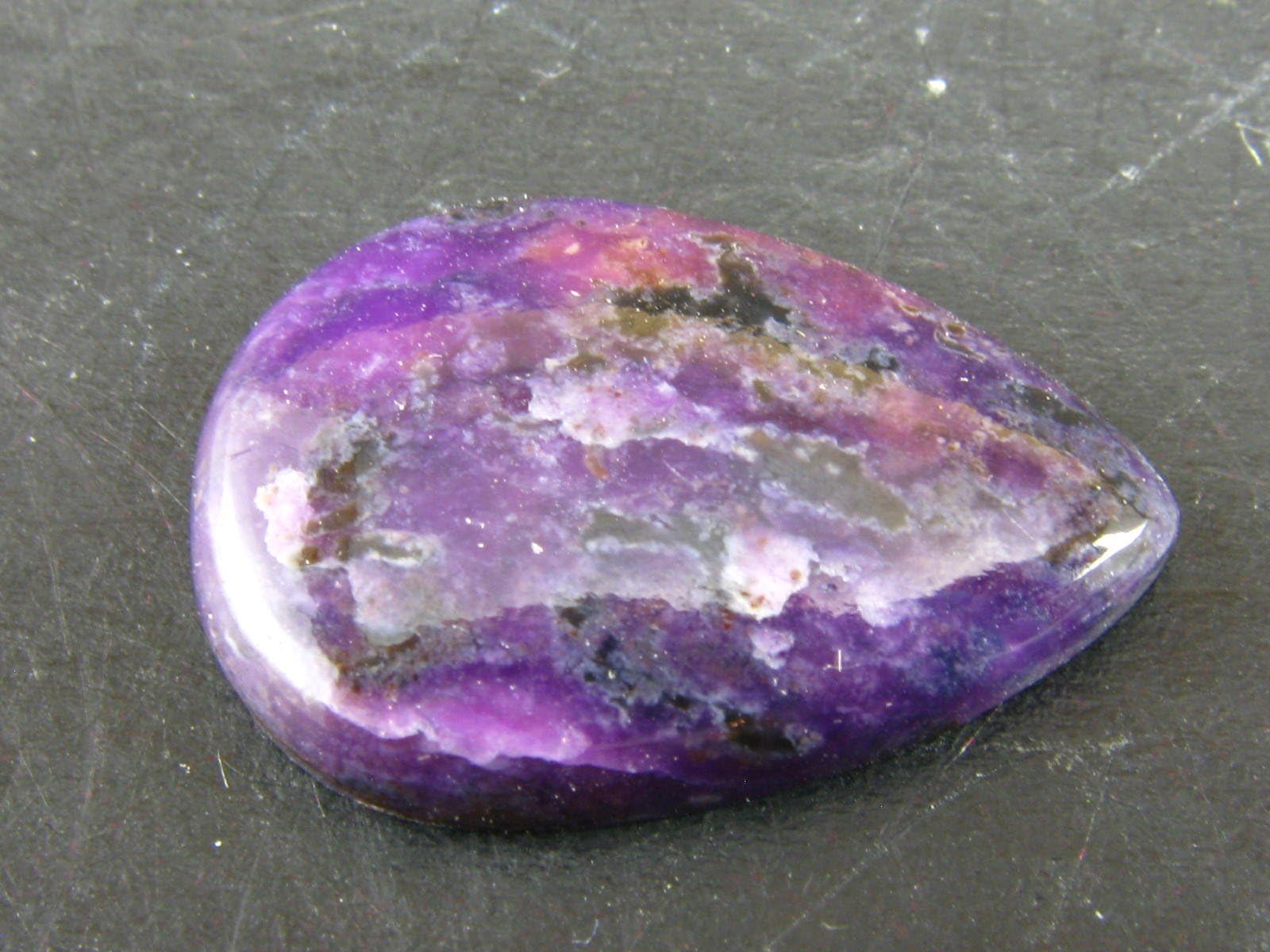 Sugilite Polished Cabochon From South Africa - 0.8" - 1.8 Grams