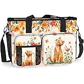 Large Waterproof Work Bag. Shoulder Bag for Work. Gift for Cat Lovers and Owners.