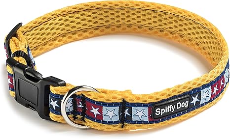 Amazon Com Spiffy Dog Air Collar Yellow Stars Large Pet