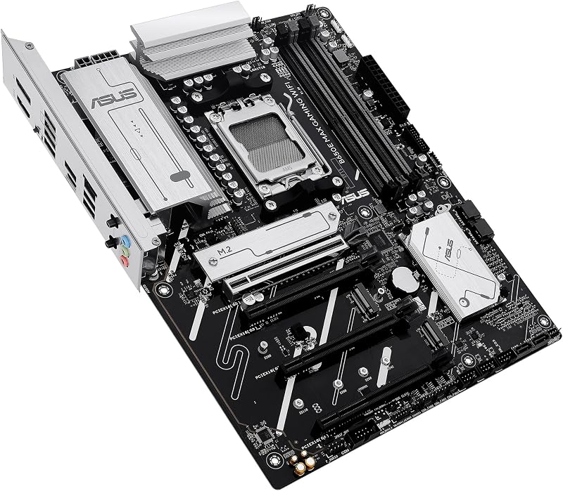 B650E MAX Gaming WiFi - Motherboard AMD B650 ATX, DDR5, PCIe 5.0, três ranhuras M.2, Wi-Fi 6E, Realtek 2.5Gb Ethernet, DisplayPort, HDMI, USB 10 Gbps Tipo-A e Tipo-C, BIOS Flashback, Aura Sync