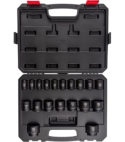 suu SUNEX TOOLS 2668, 1/2 Inch Drive Master Impact Socket Set, 39
