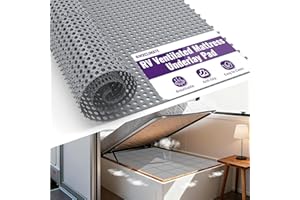 Mxclimate Plastic Mattress Underlay Pad for RV/Boat/Camper - 83" x 59" RV Under Mattress Modular Interlocking Breathable Mesh