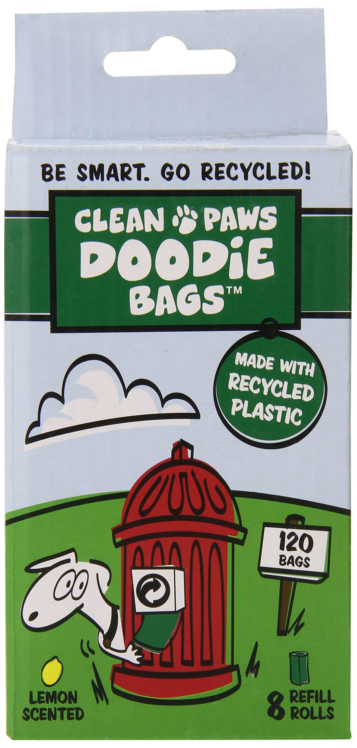 Clean Paws Doodie Bags Clean Paws Recycled Plastic Doodie Bags, Green, Pack of 120