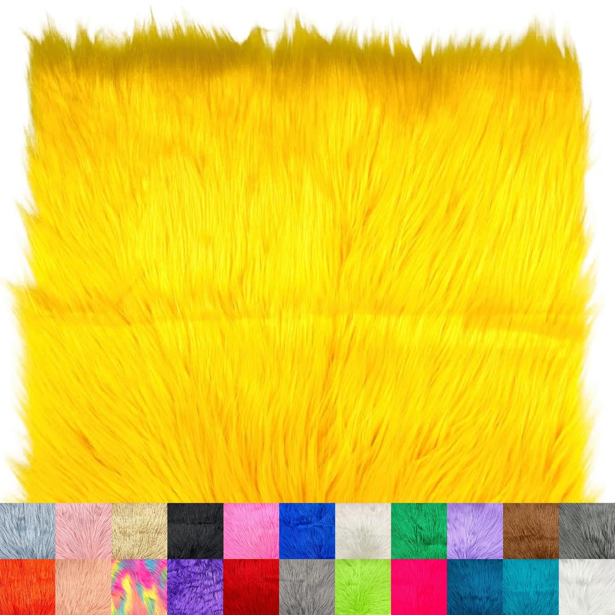 Ice Fabrics Faux Fur Fabric Squares - 10x10 Inches