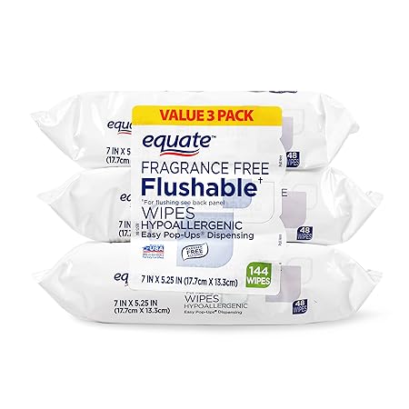equate fragrance free wipes