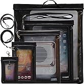 Caredgitz Faraday Bag 5 Pack - Faraday Bags for Phones & Car Key Signal Jammer, Large Faraday Cage for Laptops & Tablets, Faraday Case RFID Blocking Pouch, Faradaybag Key Fob Protector