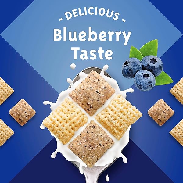 BLUEBERRY CHEX CEREAL, GLUTEN FREE BREAKFAST CEREAL, MADE WITH WHOLE GRAIN, 12 OZ