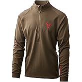 Badlands Pecora Heavyweight Merino 1/4 Zip - Wool Base Layer, Cold Weather Hunting Top