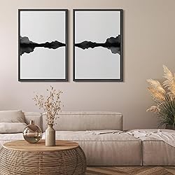 MUDECOR Framed Canvas Print Wall Art Set Minimal