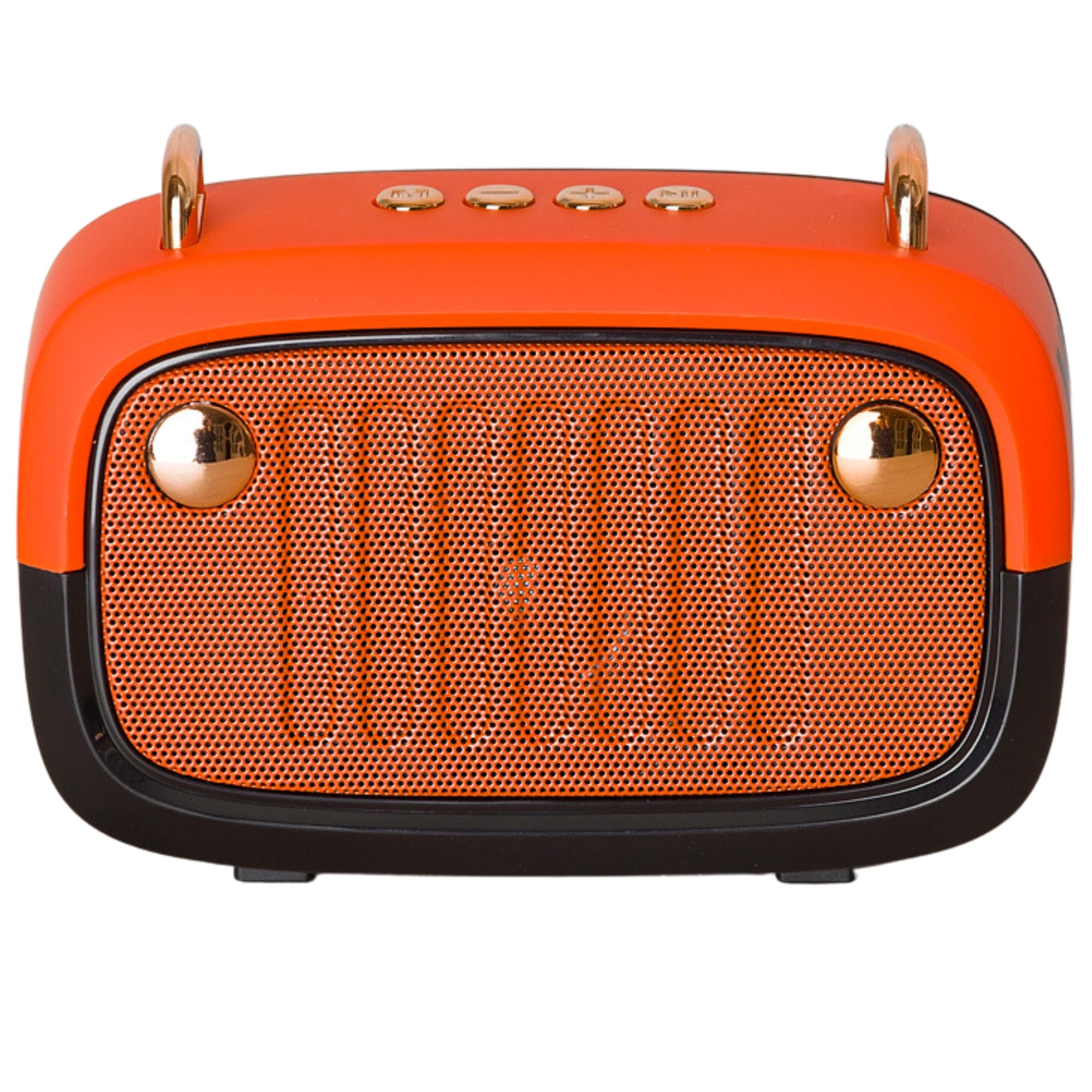 Vendoza Retro Bluetooth Speaker Portable Wireless Mini Speaker – 5W Compact Travel Speaker with 10-Hour Battery, Bluetooth 5.0, Stylish Vintage Design for Home, Picnics & Gifts – Orange