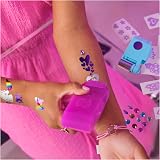 Cool MAKER Shimmer Me Body Art Roller with 3 Foils Gems 135 Designs view 9