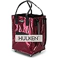 (Medium, Cosmic Red) Reusable Grocery Bag On Wheels, Shopping Trolley, Rolling Tote, Zipper Closure, Lightweight, Carries Up to 66 lb, Folds Flat, Unbreakable Handles