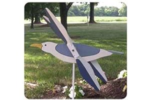 Woodcraft Project Paper Plan To Build Flying Seagull Whirligig - Material Not Included