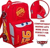 Disney Cars 3D Backpack Lightning McQueen School Bag Kids Red 40cm 27cm view 3