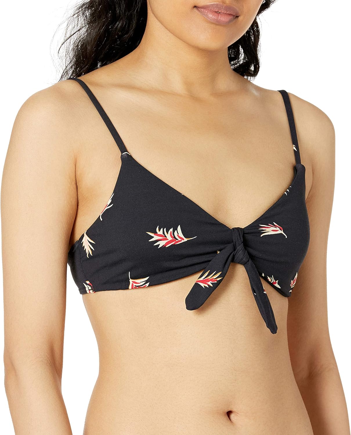 Billabong Women's Falling Light Knotted Trilet Bikini Top: Clothing
