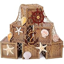 Amazon.com: 18 Pcs Pirate Party Decorations Imitation Wooden Box ...