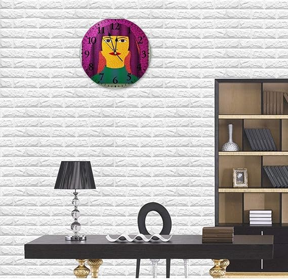 Amazon 草間彌生壁掛け時計 かけ時計 静音 音無し シンプル デザイン おしゃれ 連続秒針 電池式 部屋装飾 インテリア 丸形 時計 直径約25cm 置き時計 掛け時計 オンライン通販