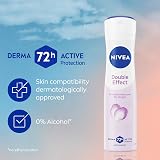 NIVEA Double Effect Anti-Perspirant Deodorant Spray 150ml 72H Sweat Odour view 3