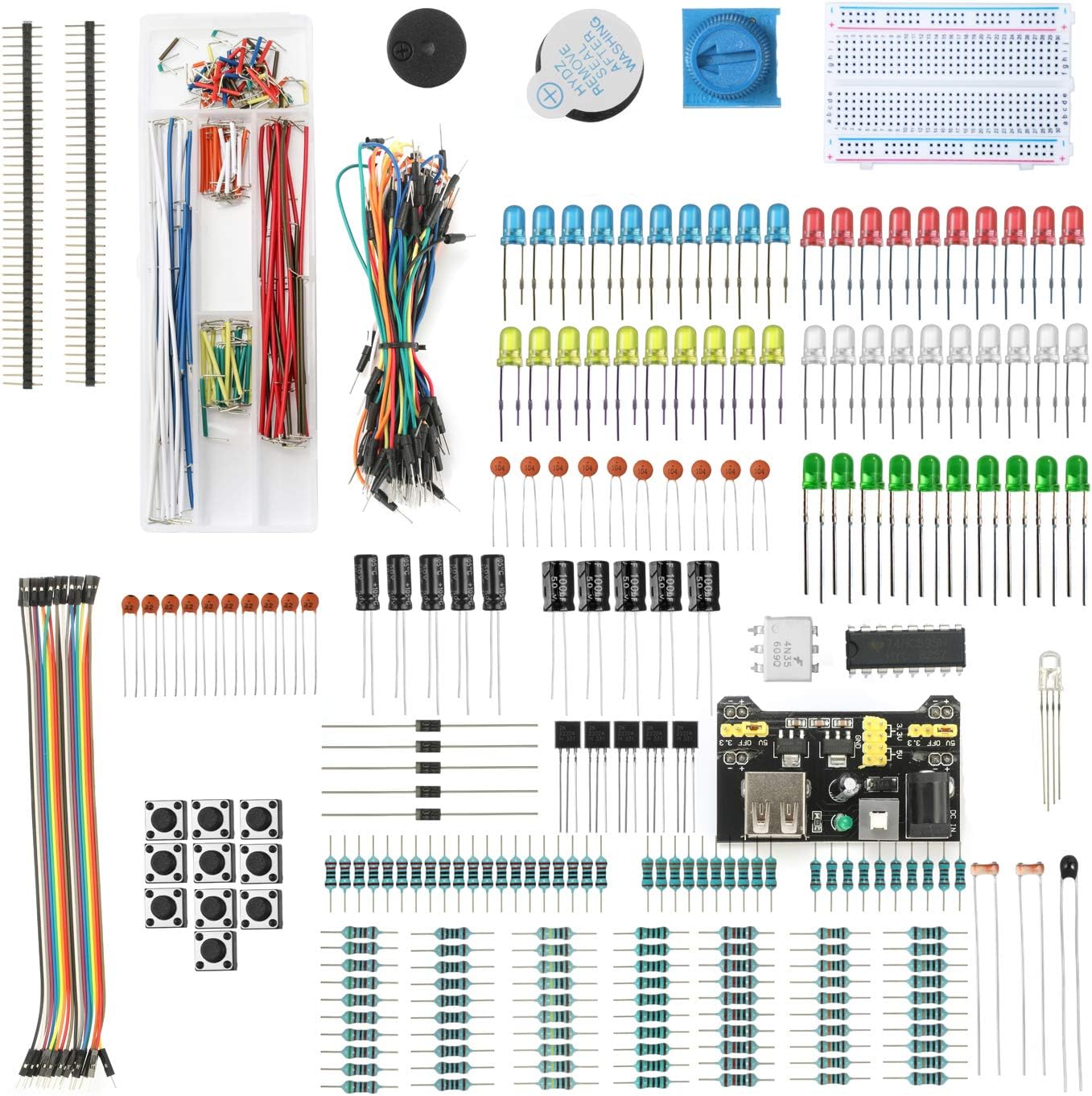 DEYUE Arduino Electronic Fun Kit Bundle Basic Electronics Components
