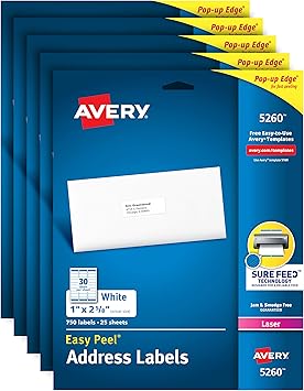 amazon fba label size avery