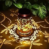 Dragonfly Gifts for Women Solar Lantern Dragonfly Decor Birthday Gifts for Women Mom Grandma Sister Friend Mothers Day Gifts Garden Decor Metal Solar Lights Outside Decor for Backyard Patio Deck Porch