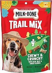 Milk-Bone Trail Mix with Real Beef & Sweet Potato, Crunchy & Chewy Dog Treats, 8 Oz. Bag