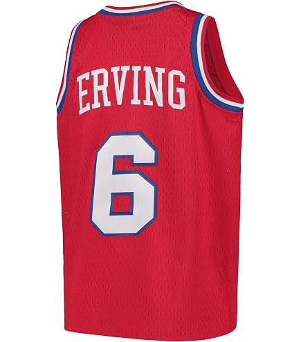 ウェア Mitchell & Ness 76ers Erving #6 Jersey Amazon.com : Mitchell and Ness Erving Sixers Red Swingman Jersey
