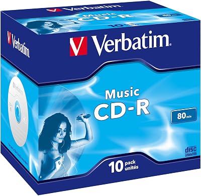 Verbatim Music CD-R for Audio 80min 10 Pack
