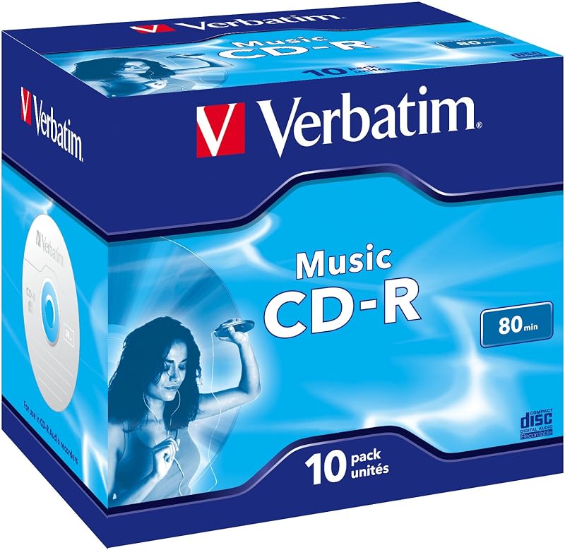 Verbatim Music CD-R for Audio 80min 10 Pack