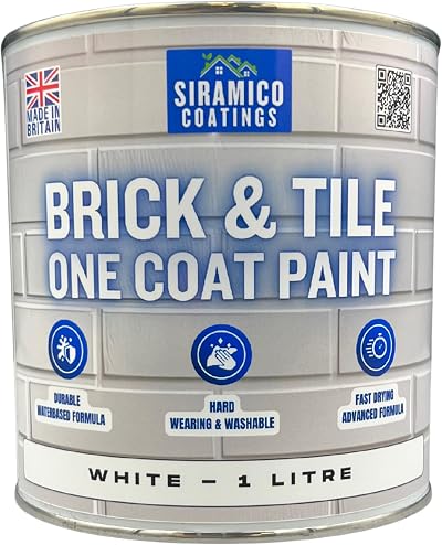 SIRAMICO COATINGS Brick & Tile Paint White Matt 1L 2.5L 5L