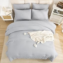 Litanika King Size Comforter Set Light Grey - 7