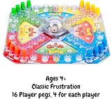 Toyrific Complete Traditional Family Board Game with Pegs and Dice Roller view 5