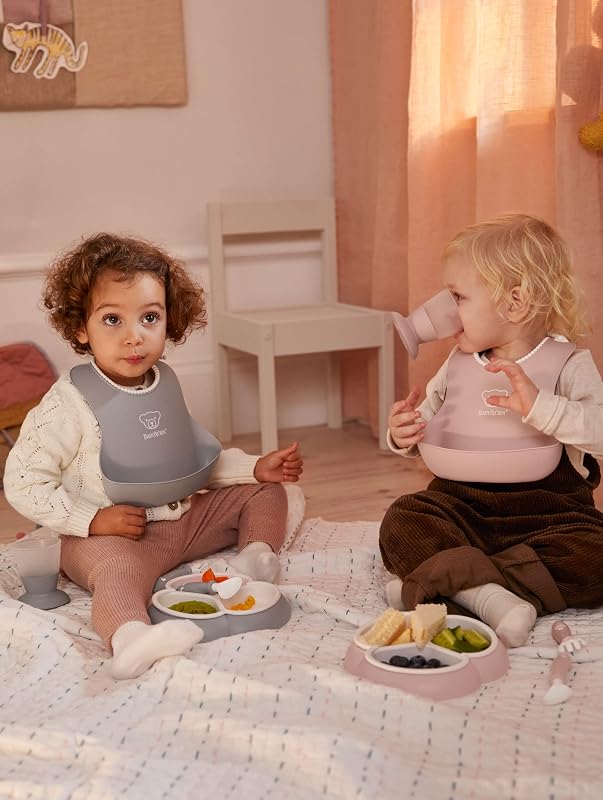 Kindergeschirr, 8-teilig, Grau