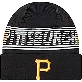 New Era Unisex-Adult MLB Authentic Collection Primary Logo Wordmark Cuffed Beanie Cold Weather Knit Hat