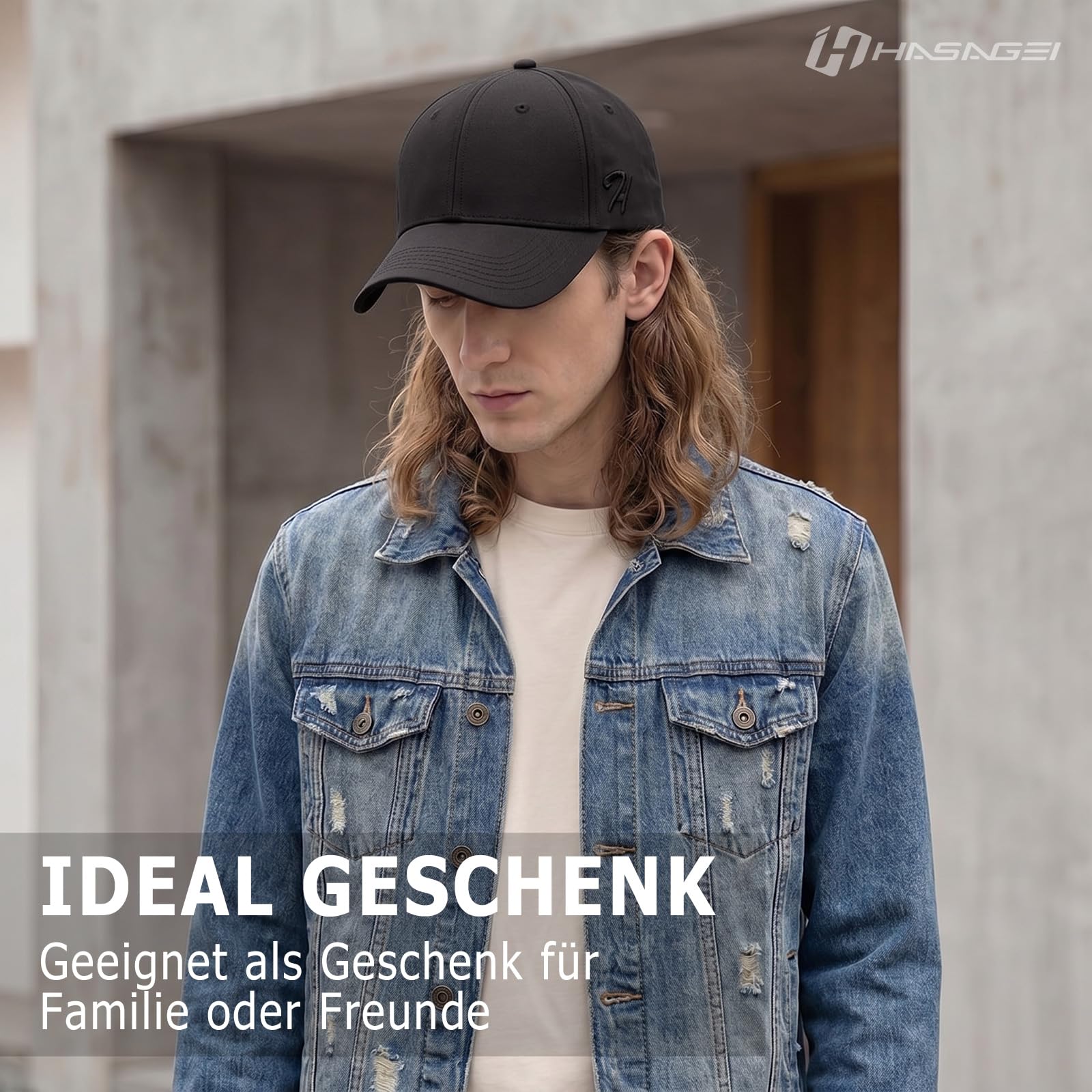 HASAGEI Baseball Cap Herren Damen 100% Baumwolle Basecap Verstellbar Baseball Kappe Reine Farbe Baseboard Baseballkappe für Tennis Golf Reisen Geschenkidee 5