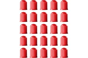 iolory 25 PCS Valve stem Cap,Heavy-Duty Stem Covers with O-Rubber Rings,Plastic tire Valve stem caps,Wheel Tire Cap Replaceme