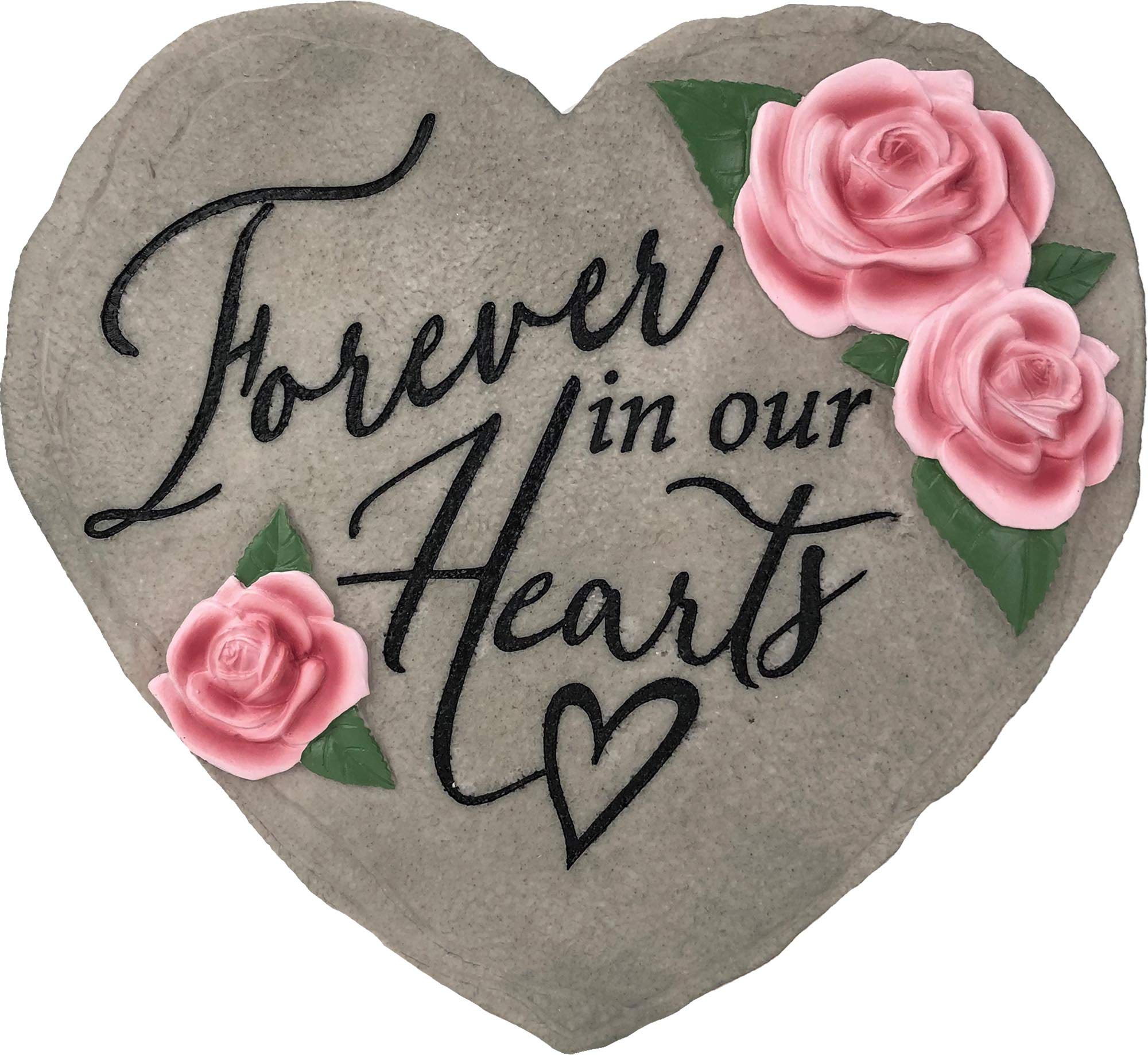 Spoontiques 13221 Forever in Our Hearts Stepping Stone, Pink