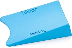 Jamm Door Stopper | Door Stop Wedge Holds Doors Open in Both Directions | Premium Non Rubber Non Slip Hardware | Standard Size | Pacific Blue - 1 pack