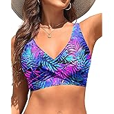 Women Bikini Top - 2025 Full Coverage Bathing Suit Top Push Up Swimsuit Tops Large Bust Swim Tops No Bottom