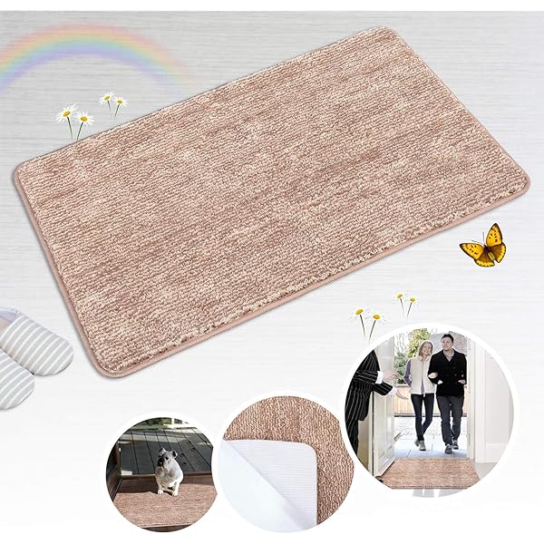 Indoor Super Absorbs Mud Doormat 28x 18Latex Backing Non Slip Door Mat