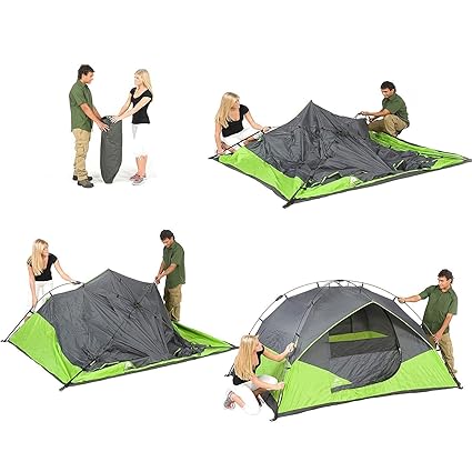 YFXOHAR 4 Person Portable Tent Outdoor Camping and Hiking Tent