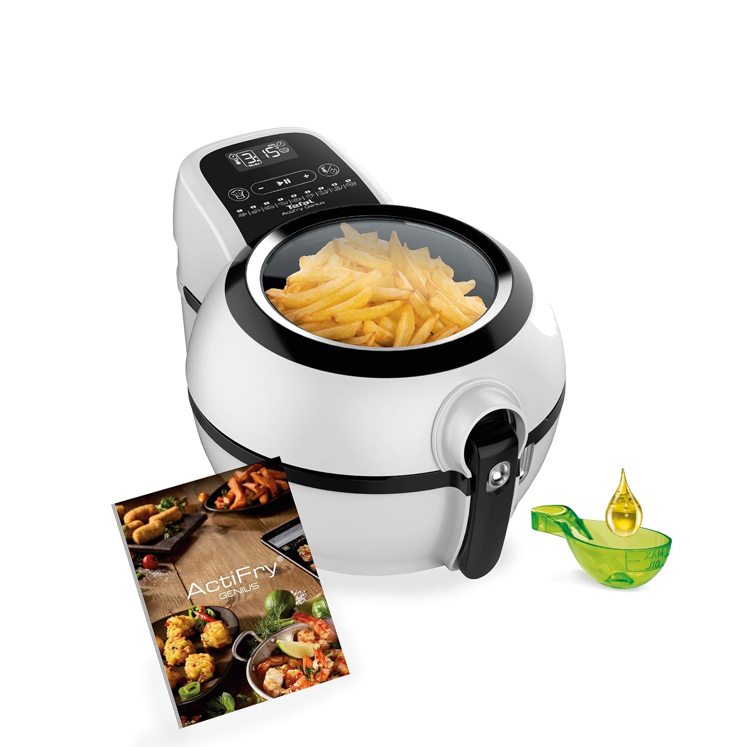 Elettrodomestici Tefal ActiFry Genius XL FZ7600 friggitrice Hot air fryer 1,2 L Singolo Nero