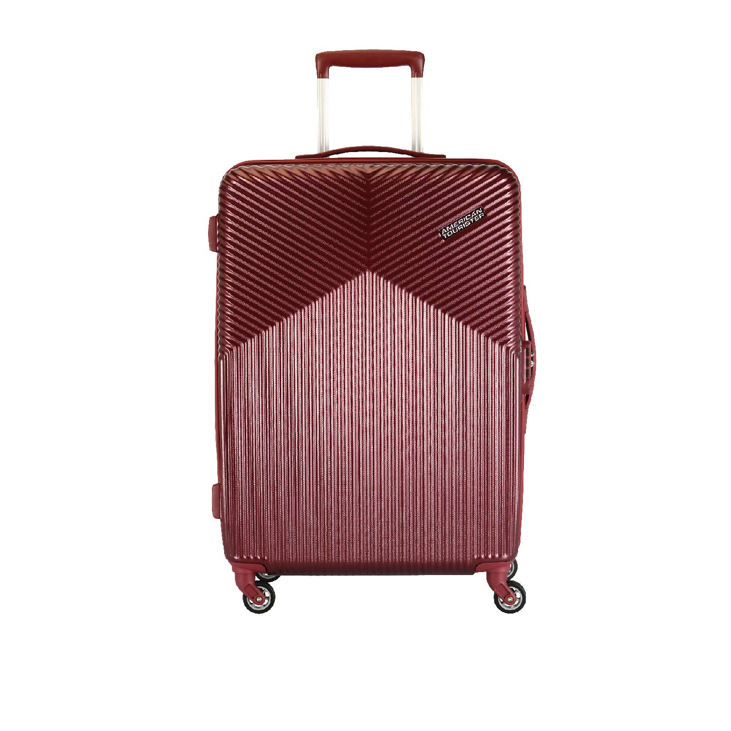 Buy American Tourister Polycarbonate 55 cms Red Hardsided Cabin