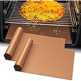 Oven Liners for Bottom of Oven - 2 Pack Large Heavy Duty Mats, 23.6"x15.7" Non-Stick Reusable Liner for Electric, Gas, Toaster Ovens Grills - BPA & PFOA Free Kitchen Accessory to Keep Oven Clean