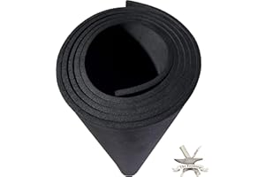 EVA Foam Cosplay - 4mm Thick (1mm to 10mm) - Extra Large Foam Sheets - Black or White - 35" x 59" Sheet - Ultra High Density Craft Foam 85 kg/m3 - by The Foamory