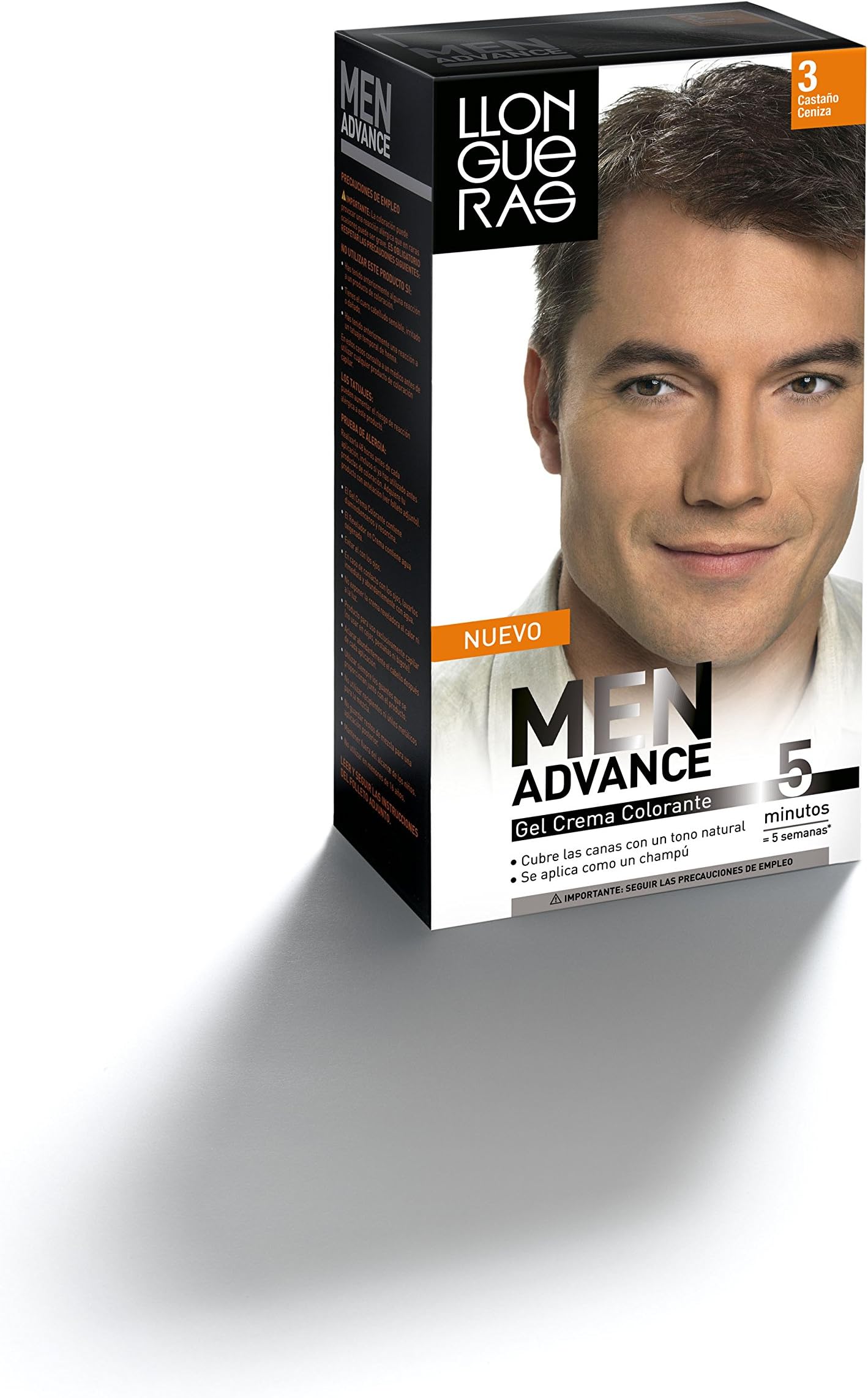 LLONGUERAS Men Advance Number 3, Ash Brown