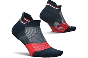 Feetures Elite Max Cushion No Show Tab Ankle Socks - Sport Sock with Targeted Compression - (1 Pair)