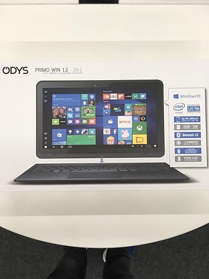 Odys Primo Win 12 2in1 Tablet PC und Notebook Laptop 11,6 (29,5cm) Convertible