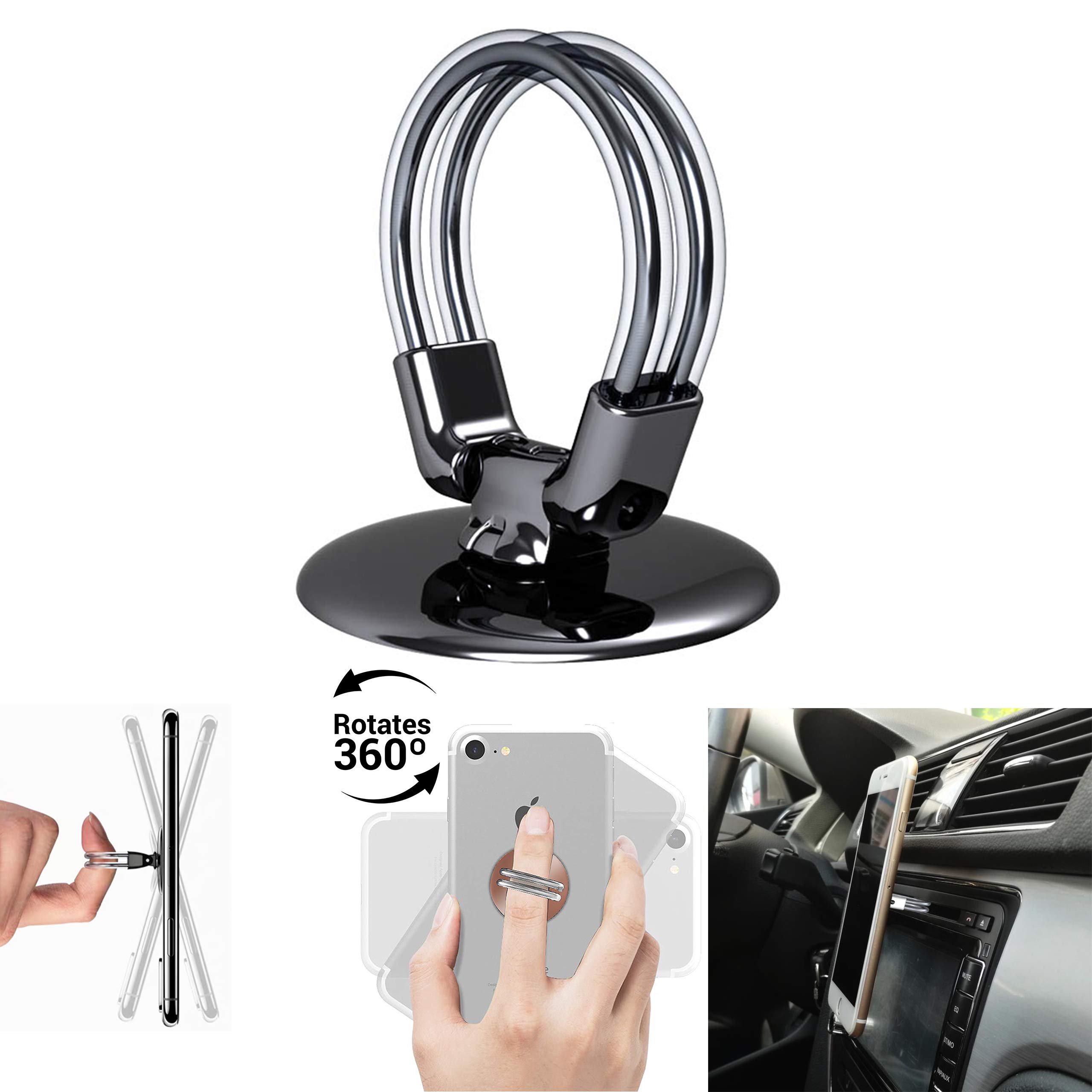 THE WHTLBLS Holder Ring Phone Car Holder Finger Grip for iPhone, Samsung and Huawei
