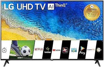 LG 139 cm (55 inches) 4K UHD Smart LED TV 55UM7290PTD (Ceramic BK + Dark Steel Silver) (2019 Model)